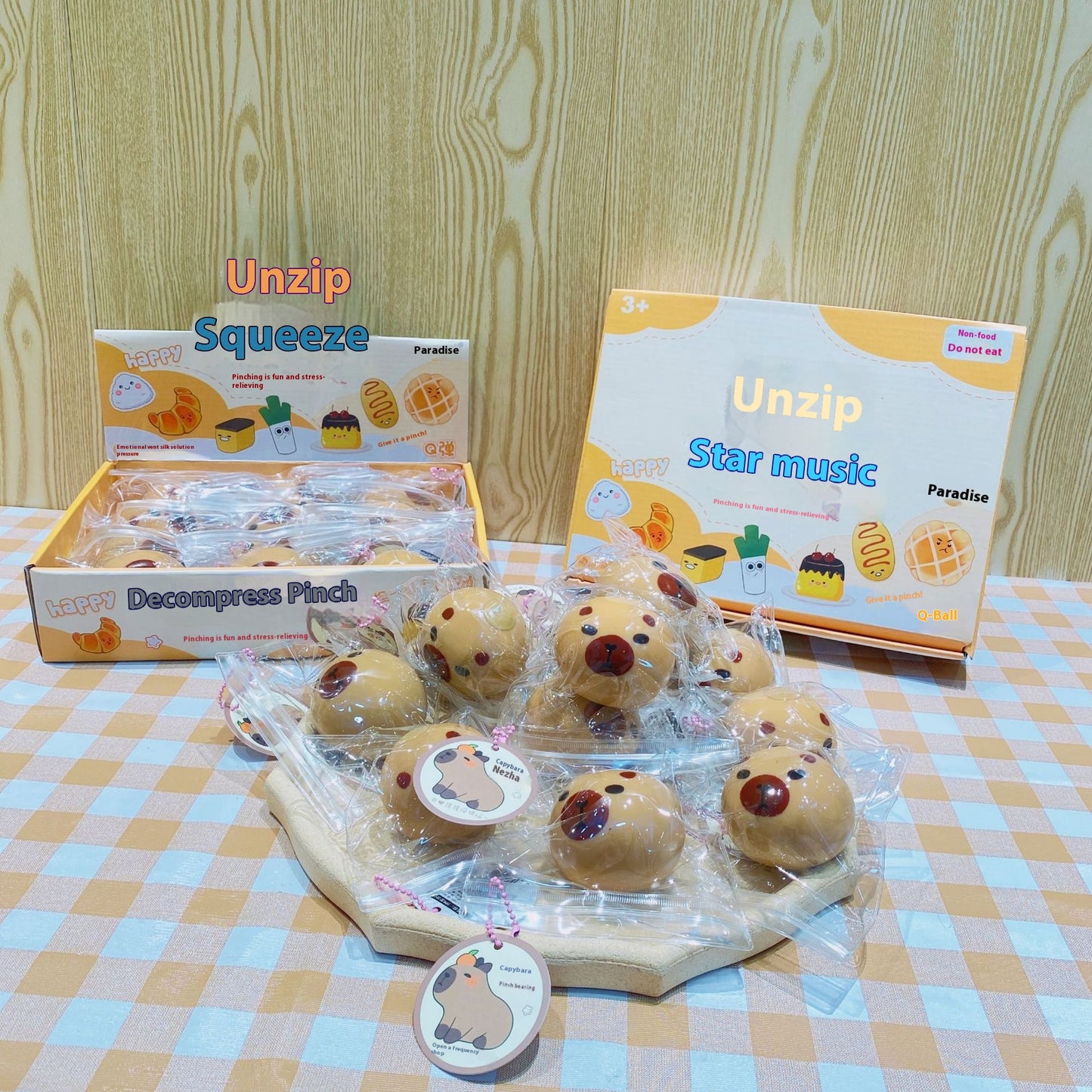 Capabala Capybara Fluid Squeezing Toy Doll Vent Decompression Small Toy