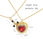 View details for Heart-shaped Pendant Diamond-embedded Love Necklace 