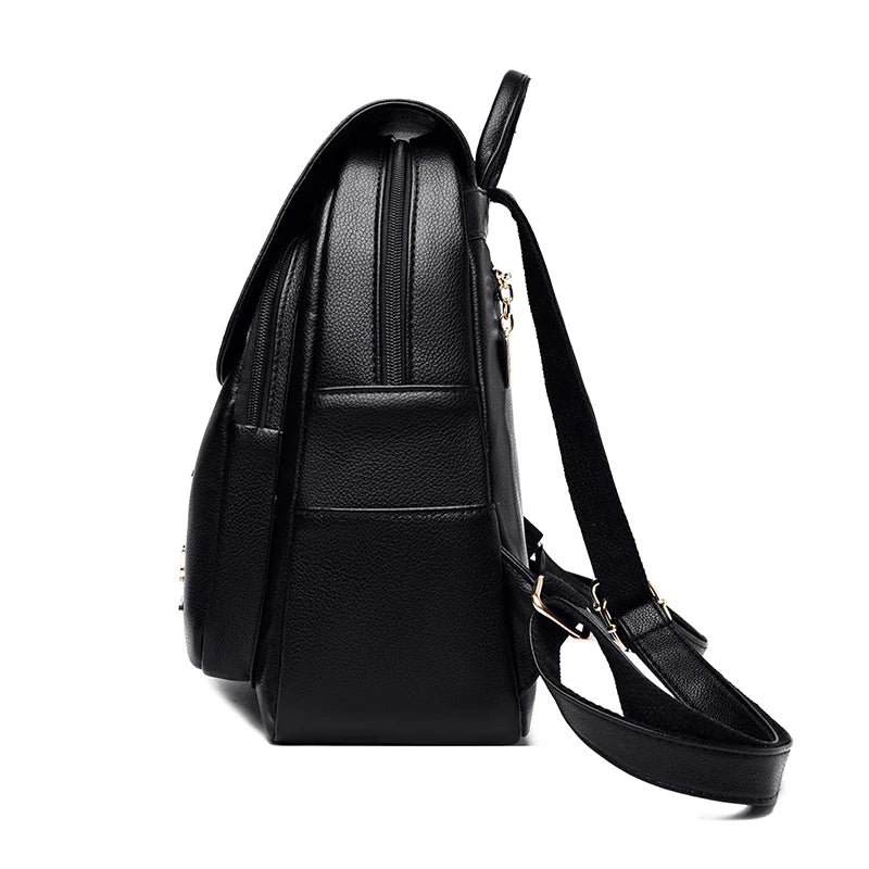 Mochila Cartera de Cuero Vintage
