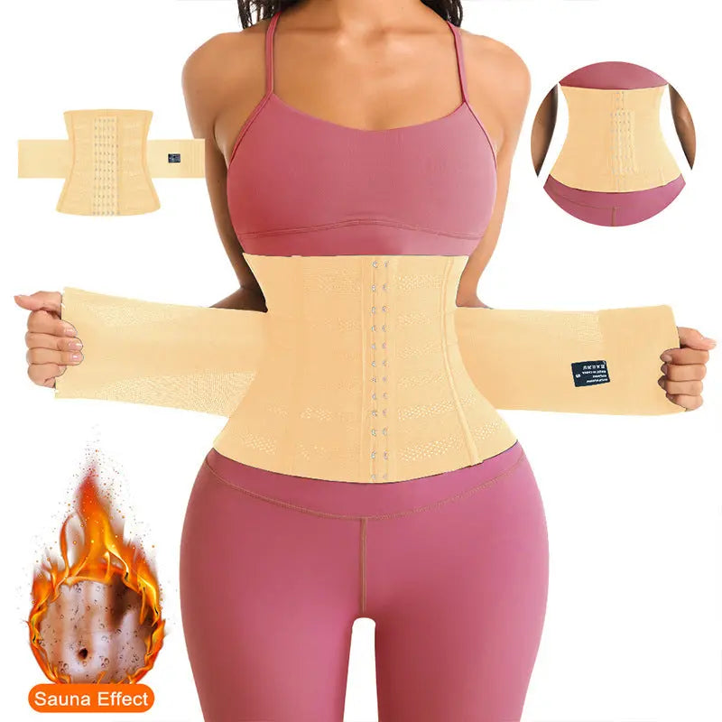 High Elastic Belly Band Men And Women Sports Fitness Tummy Slimming Shaping Postpartum Body Mesh Breathable Waistband Women MISTHIN Official Store