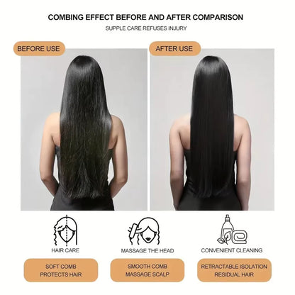 Massage Comb Fine Air Cushion Comb Rotating Lifting Hair Comb One Click Cleaning Women Anti-Static Air Cushion Hair Comb