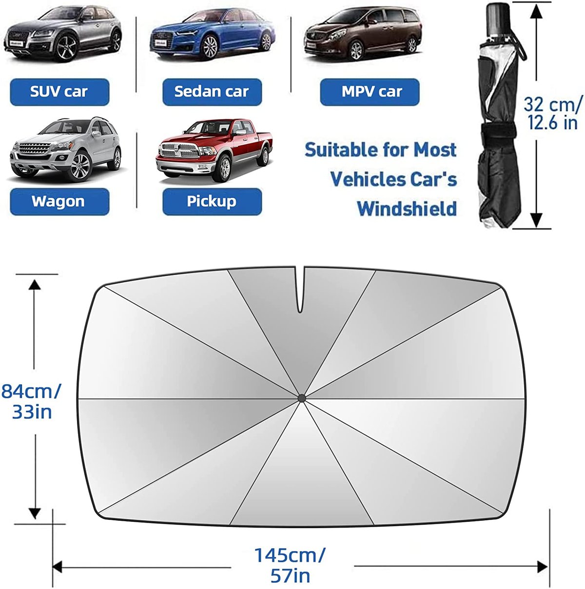 Car Windshield Sun Shade Umbrella Stone's Store