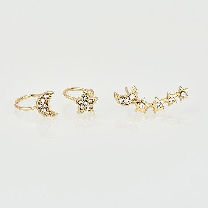  View details for Moon & Star Earring and Cuff Set Moon & Star Earring and Cuff Set