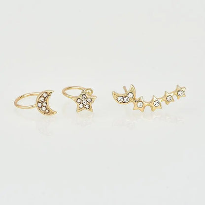  View details for Moon & Star Earring and Cuff Set Moon & Star Earring and Cuff Set