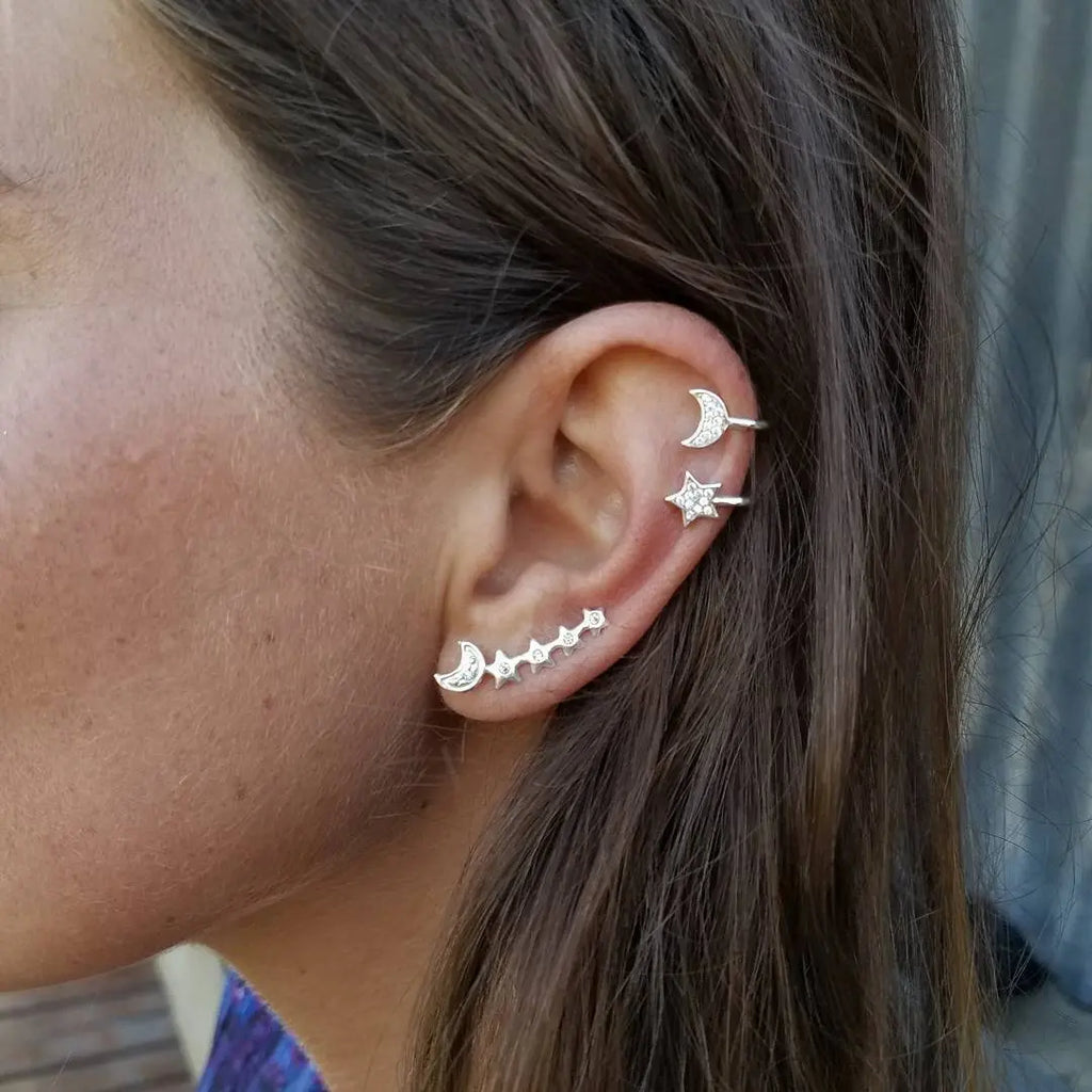  View details for Moon & Star Earring and Cuff Set Moon & Star Earring and Cuff Set