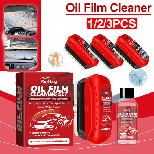 Glass Cleaning Board Universal Glass Cleaning Wipe Board Cleaning Glass Brush for Car Windshield Oil Film Cleaner Glass Coating