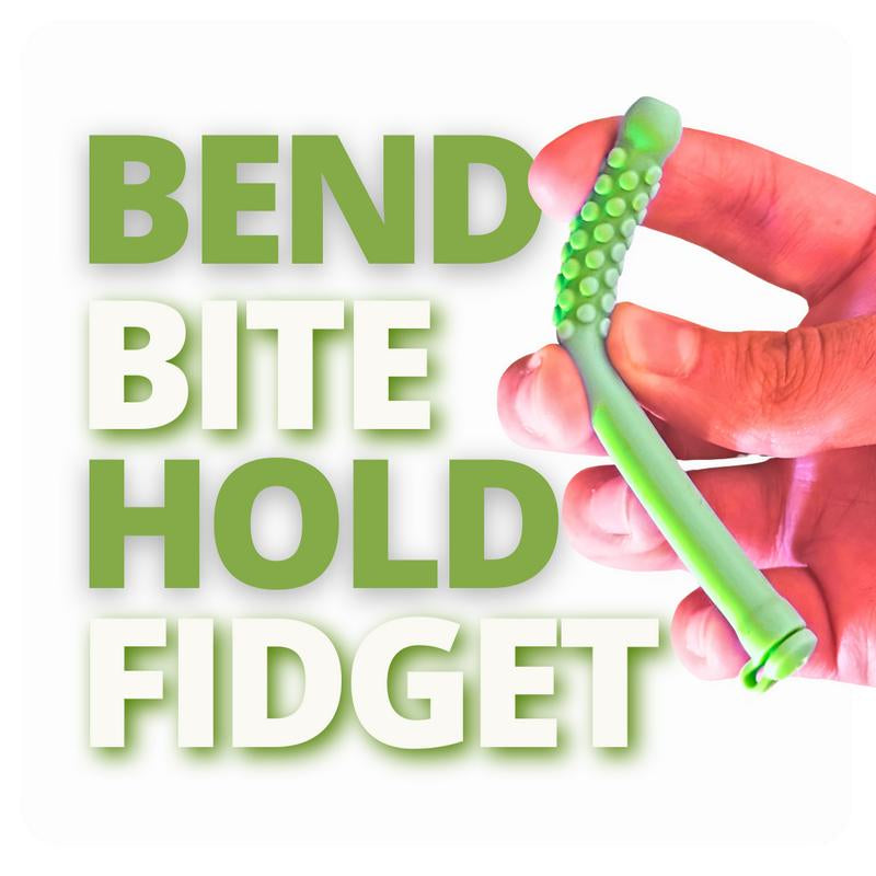 Essential Oil Aromatherapy Chew Fidget Toy Puffer to Calm Cravings Reduce Stress Smell or Puff