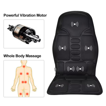 Electric Massage Chair Pad with Soothing Heat Therapy – Ideal for Home & Car Stone's Store