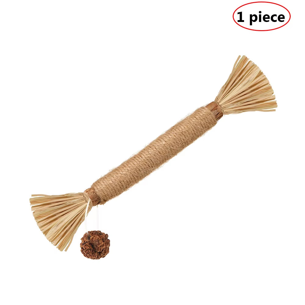 Natural Matatabi Pet Cat Snacks Sticks Cleaning Tooth Catnip Cat Toys Actinidia Silvervine Pet Toy for Cats Accessories