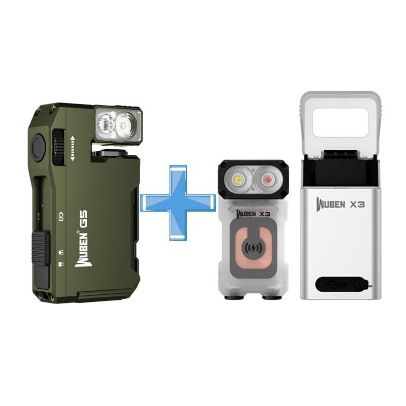 【Debut Product】Wuben G5 Pocket-Sized LED Light - 400LM Brightness, USB-C, Magnetic Clip, Great for Gear Bag, Repairs, Backpacking