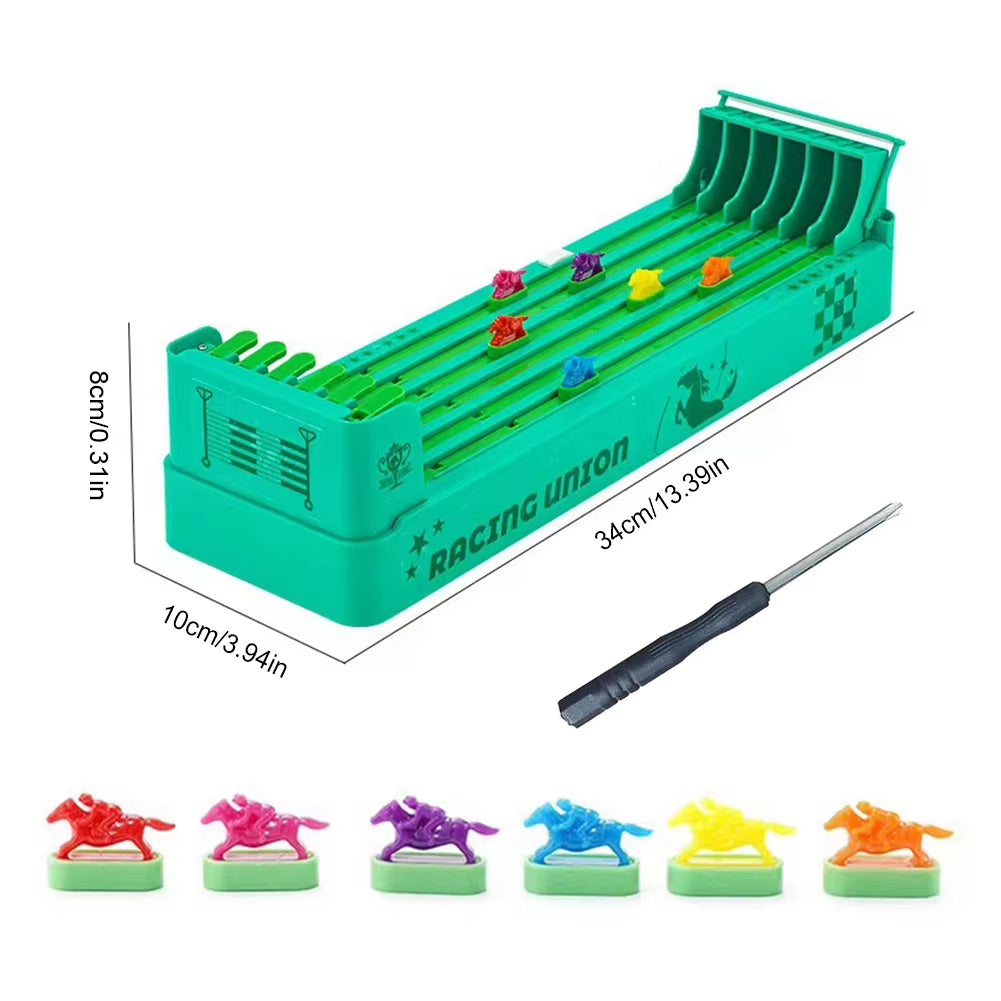 Classic Horse Racing Game Battery Powered Horse Race Board Game Desktop Game for Family Game Kids Adults Friends Interaction