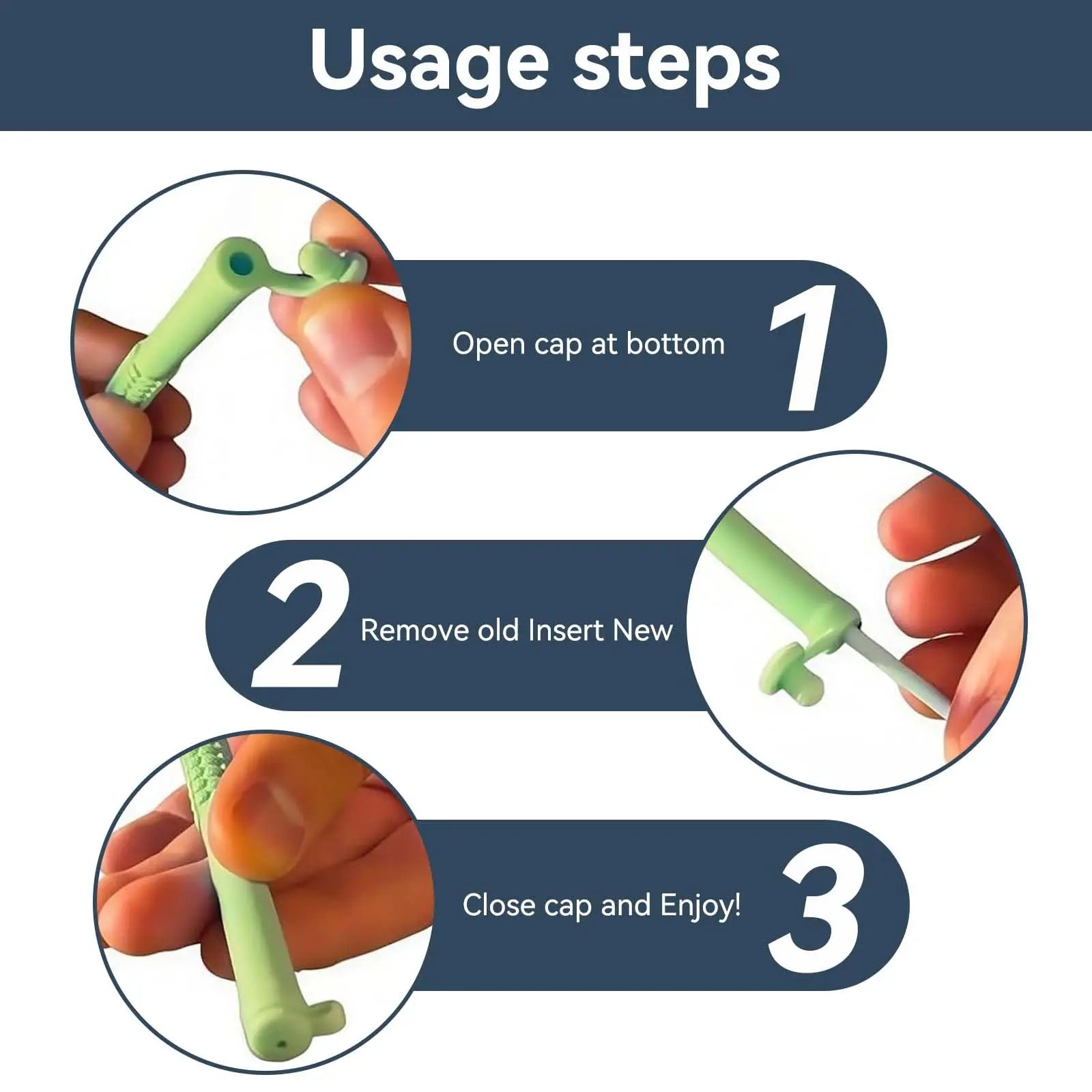 Chewable Breather Quit, Chewable Essential Oil Breath Stick, Chewable Breather Stick with Essential Oil for Aromatherapy on The