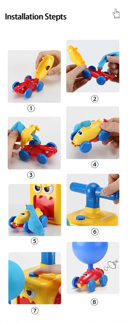 Air Power Balloon Car Toy for Children Gifts Teal Simba