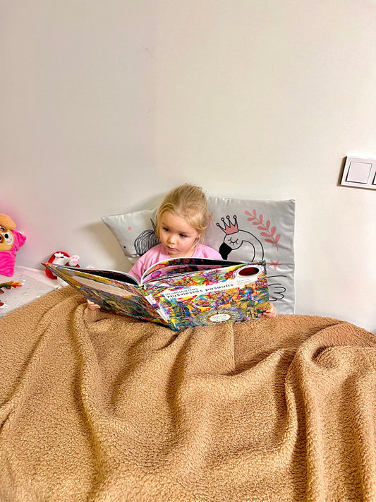 Bedspread/Blanket "Teddy" Ochre Ares