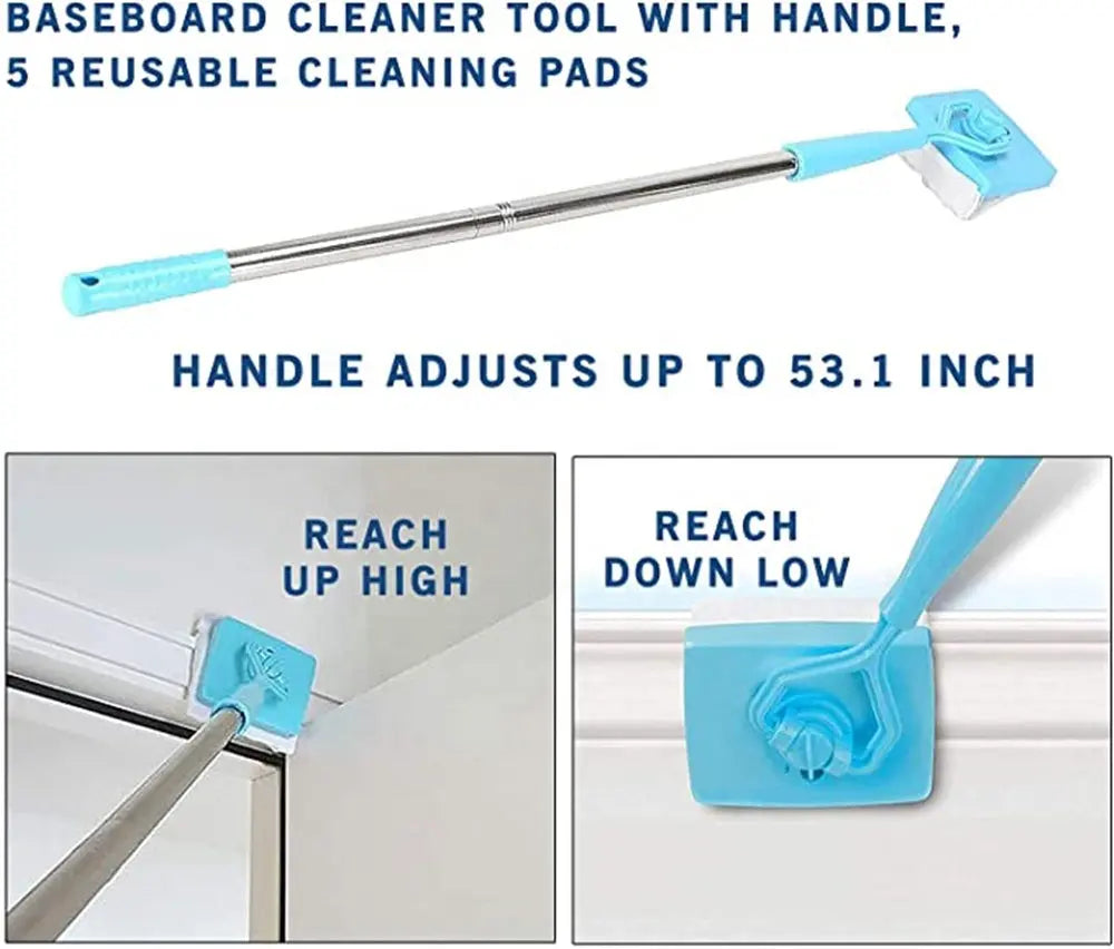 View details for Baseboard Buddy Retractable Household Universal Cleaning Brush Mop