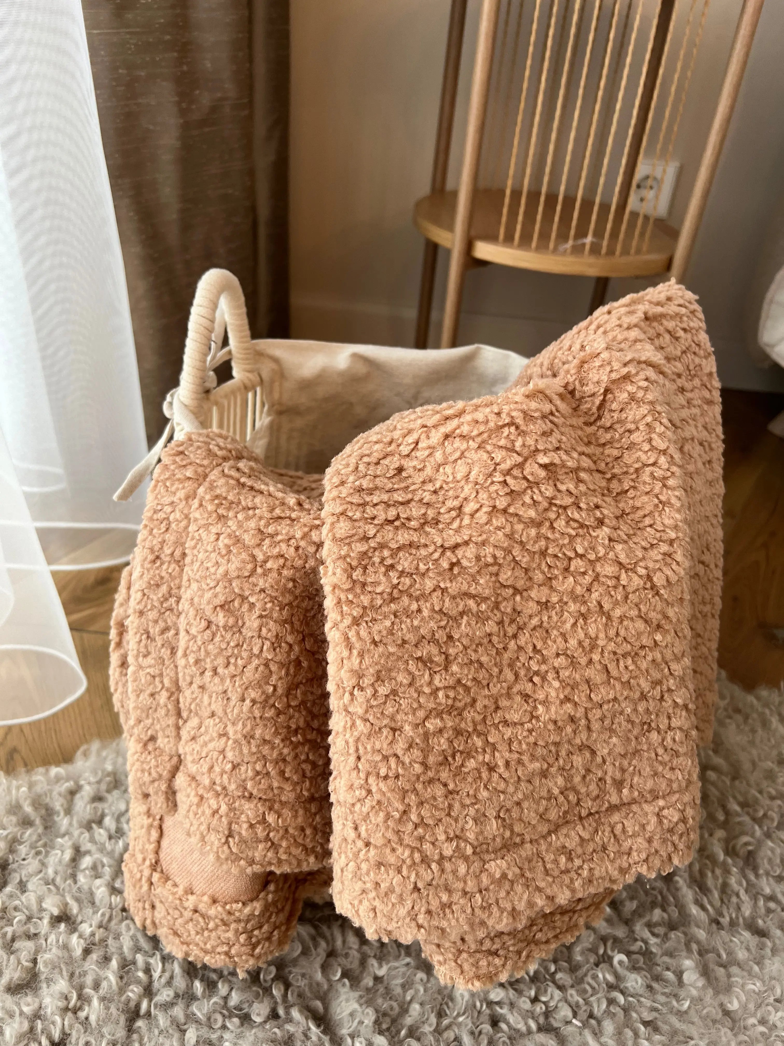 Bedspread/Blanket "Teddy" Ochre Ares