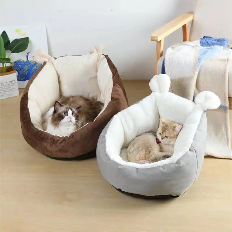 Fast Shipping CAT BED SLEEPING BAG (Grey-Medium) Teal Zeus