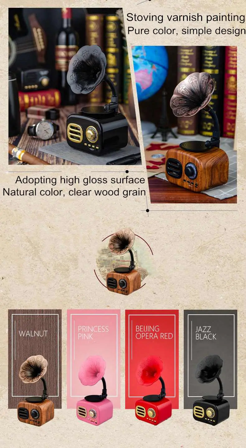 Retro Radio Wireless Mini Portable Bluetooth Stereo Speaker Teal Simba