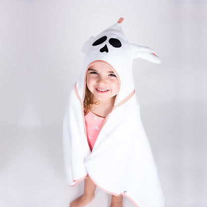 Eco-Friendly Baby Bath Wrap with Bunny Ears - Organic Cotton Comfort Chocolate Briseis