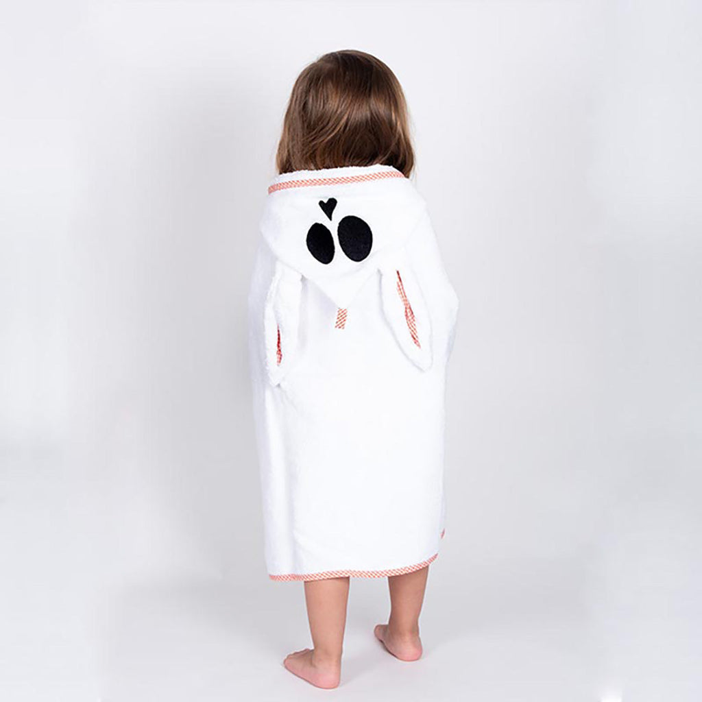 Eco-Friendly Baby Bath Wrap with Bunny Ears - Organic Cotton Comfort Chocolate Briseis