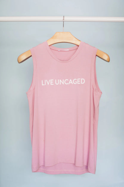 LIVE UNCAGED Tank Salmon Bella