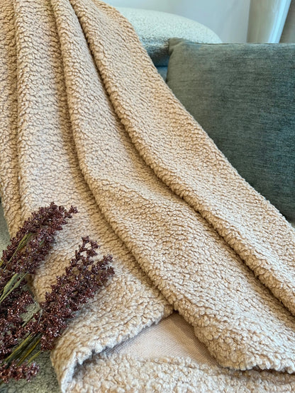 Bedspread/Blanket "Teddy" Ochre Ares