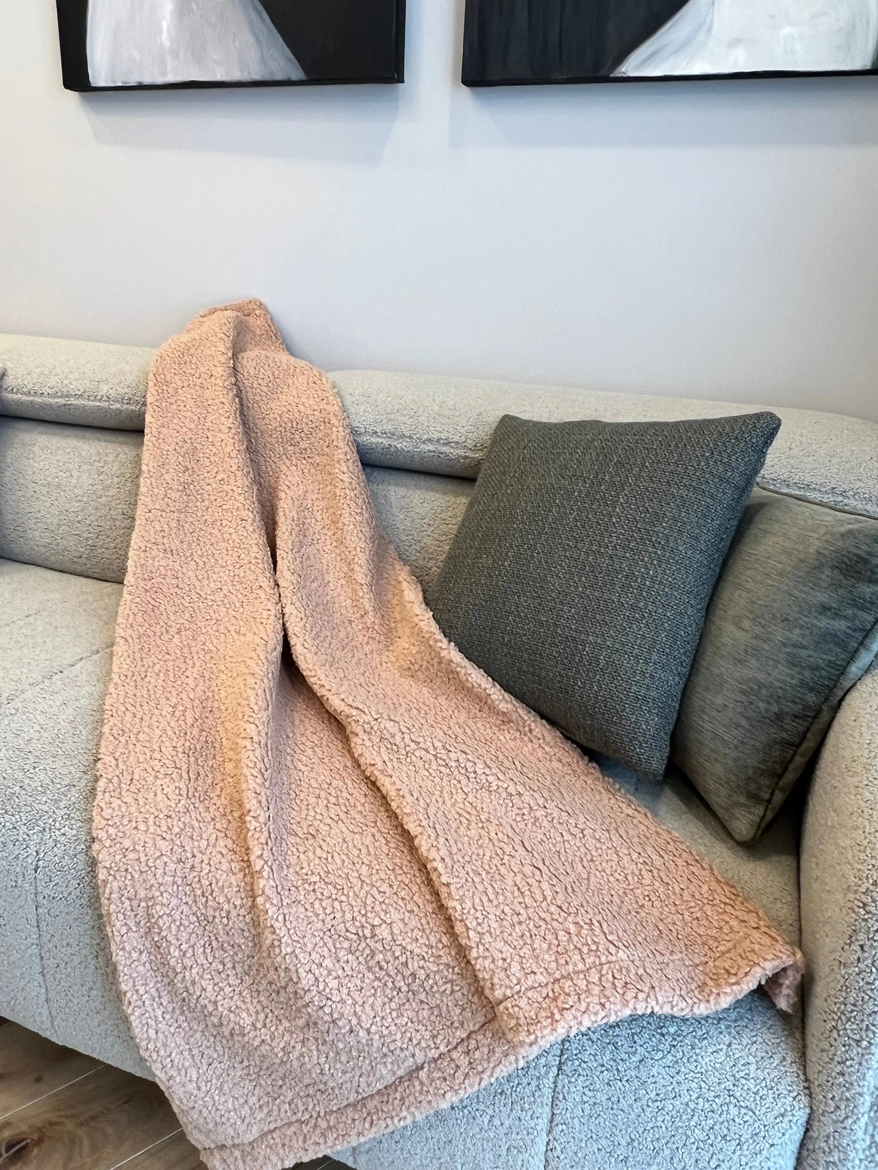 Bedspread/Blanket "Teddy" Ochre Ares