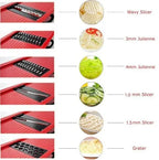 Stainless Steel 6 Blades Vegetable Slicer Yellow Pandora