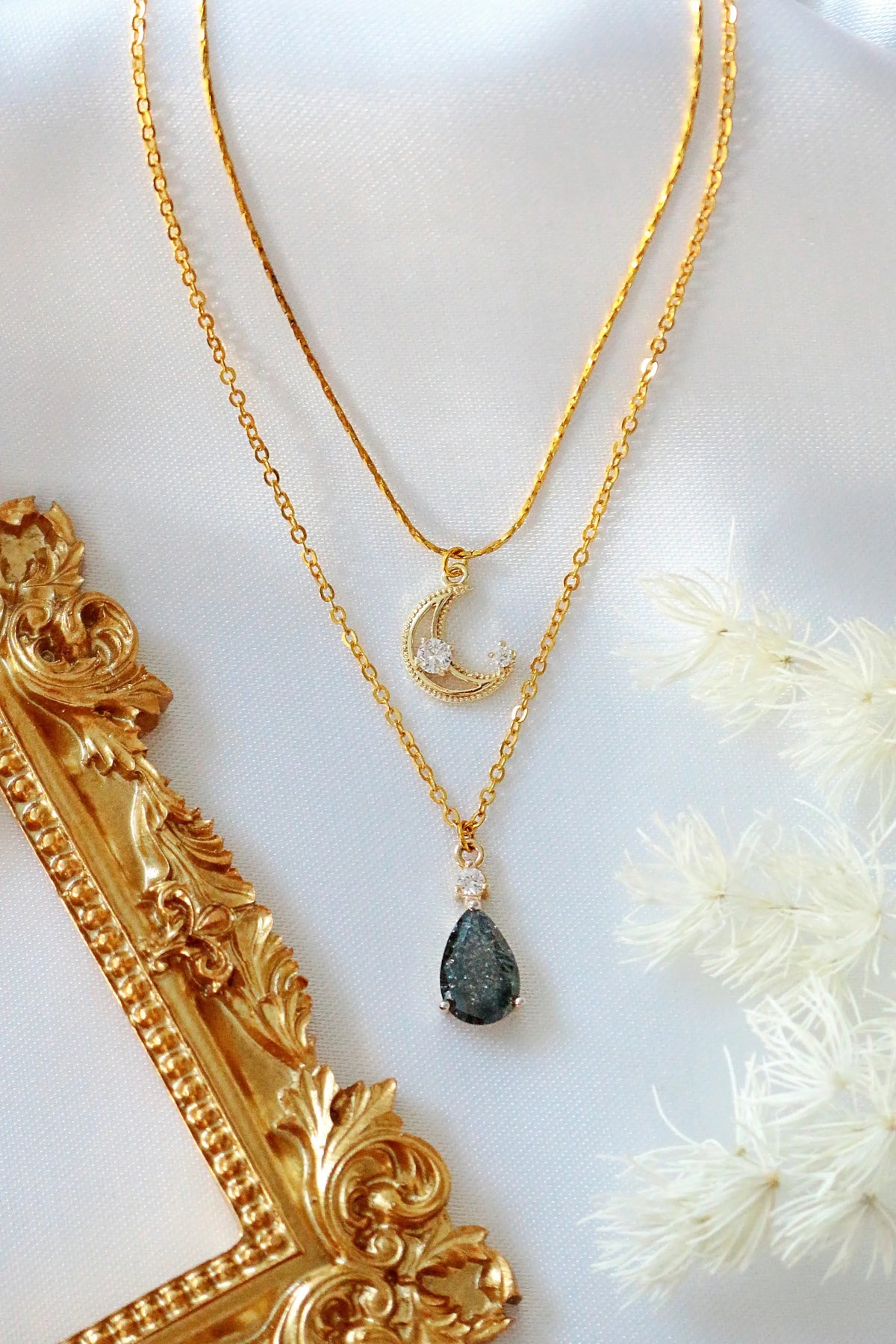View details for Moon Layered Necklace 18 Karats gold Plated 