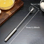 1pc Semi-Auto Stainless Steel Egg Whisk Shop1102870064 Store