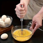 1pc Semi-Auto Stainless Steel Egg Whisk Shop1102870064 Store