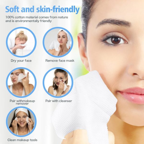 Disposable Face Towel – 70 Pcs Ultra Soft, Thickened Cotton Tissues