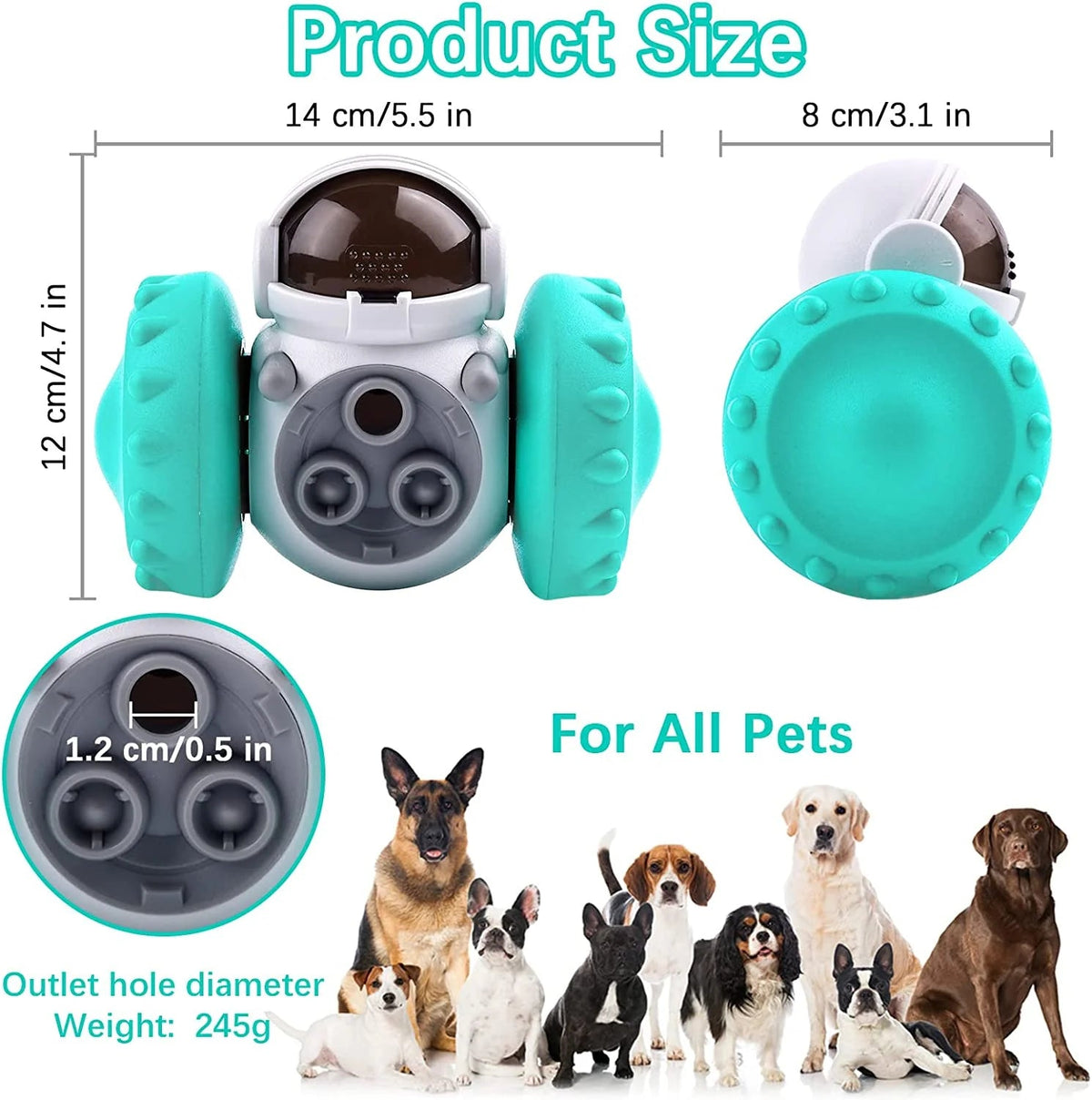 Interactive Tumbler Puzzle Toy – Slow Feeder & Treat Dispenser for Dogs & Cats! FREE SHIPPING Shop1104363103 Store