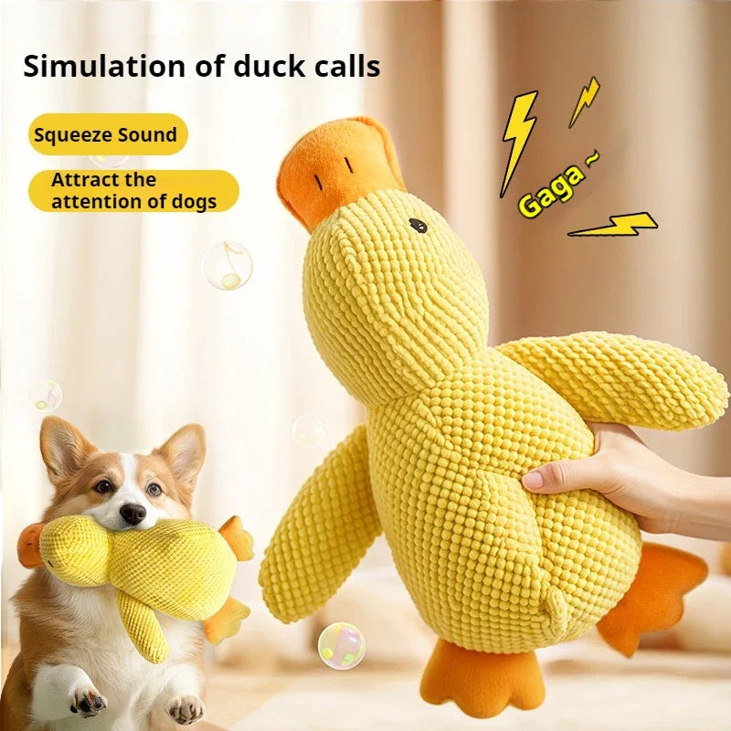 Plush Duck Dog Toy Bite Resistant Sound Relief Chew Shop1103846354 Store
