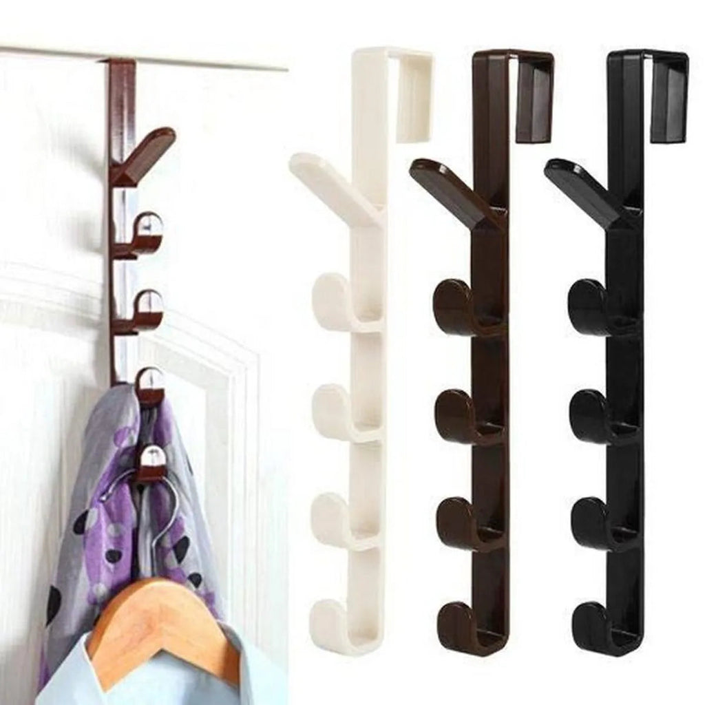 Vertical Door Hanger with 5 Hooks Stone's Store