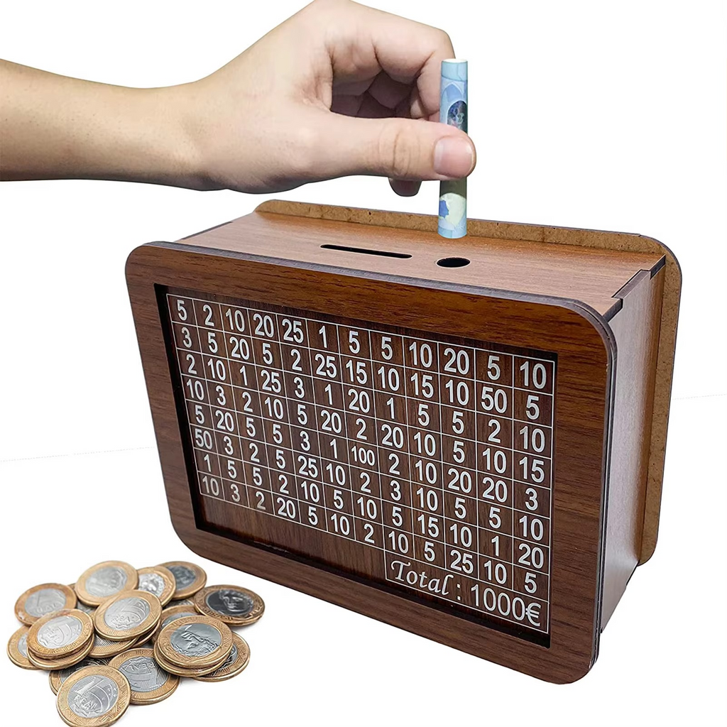 Wooden Piggy Bank Bee Store