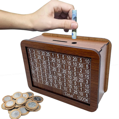 Wooden Piggy Bank Bee Store
