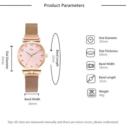 Fashion Women Bracelet Quartz Watches For Women Magnetic Watch Ladies