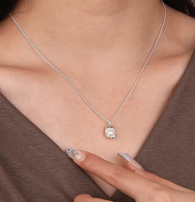 Pearl Necklace Female Niche Design Sense 925 Sterling Silver