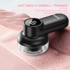 Coldsky Rechargeable Lint Shaver with Digital Display Fabric Shaver Sweater Shaver 3-Speeds with 6-Leaf Blades for Clothes Sofa
