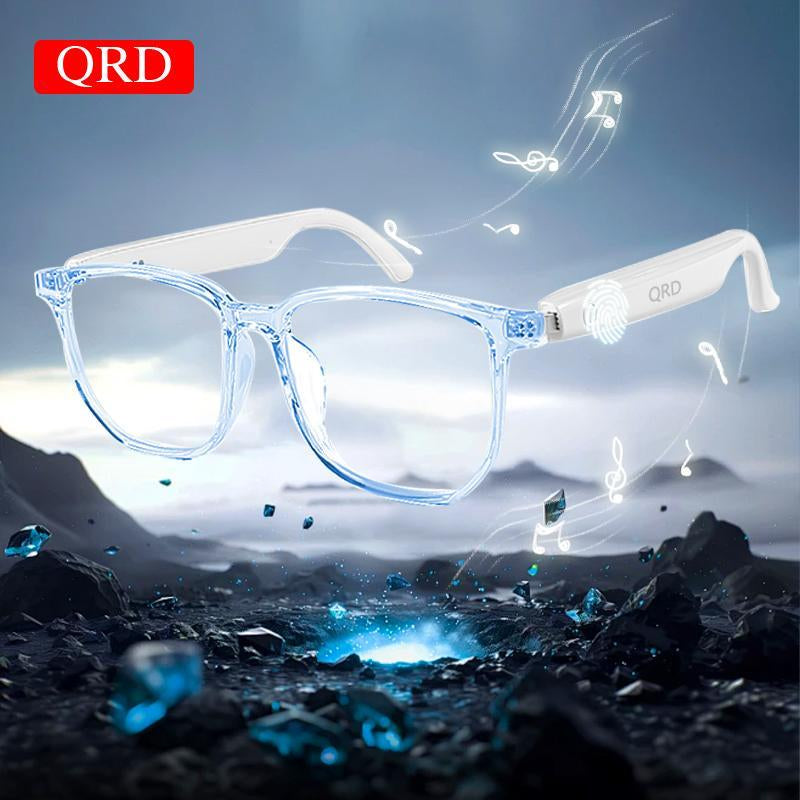 Smart Glasses, Multifunctional Anti-Blue Light Glasses, Touch Control Wireless Glasses for Women, Bluetooth-Compatible Smart Glasses for Men & Women, Stocking Fillers Electronic Gadgets Cyber Gift