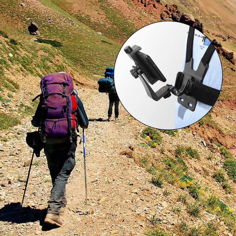 Mobile Phone Chest Adjustable Strap Mount Chest Cell Phone Clips Harness Holder Bracket Camera Smartphone Stand