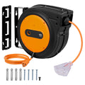Enrollador de cable de extensión retráctil VEVOR Enrollador de cable de alimentación 65 pies 12 AWG 3C SJTOW