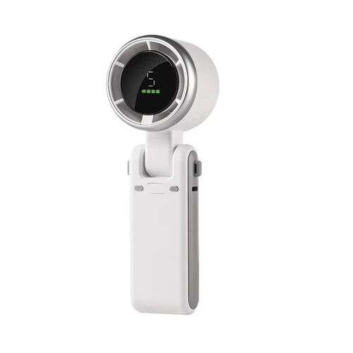 2025 New Hanging Neck Outdoor 180 Degree Folding Desktop Mini Fan Hand-Held Folding High-Speed Powerful Turbo Fan