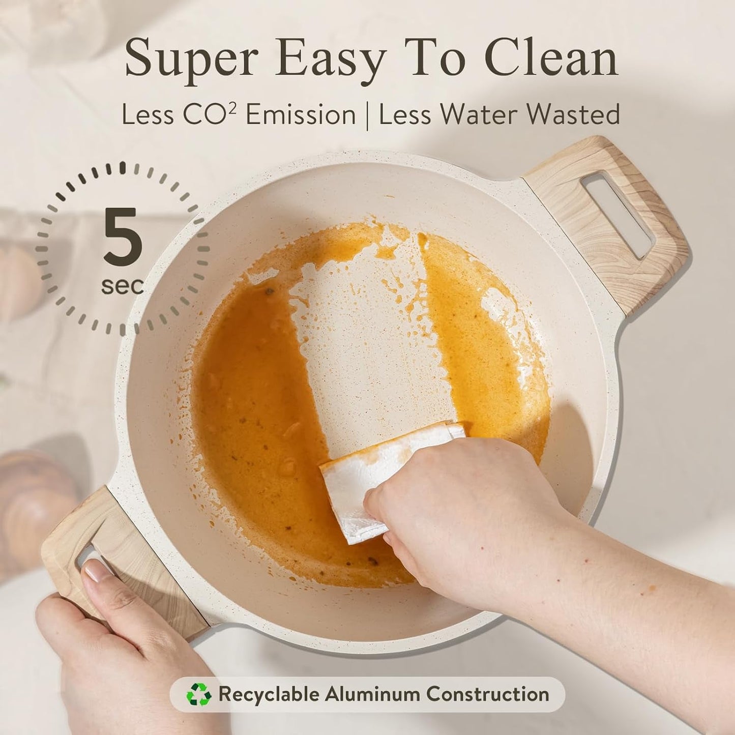 CAROTE 21Pcs Pots and Pans Set, Nonstick Cookware Sets, White Granite Induction Cookware Non Stick Cooking Set W/Frying Pans & Saucepans(Pfos, PFOA Free) Furniture Shopping Mall Store