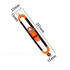 Adjustable Profile Gauge with Locking Mechanism - Precision Contour Tool for Woodworking & Irregular Shape Measurement