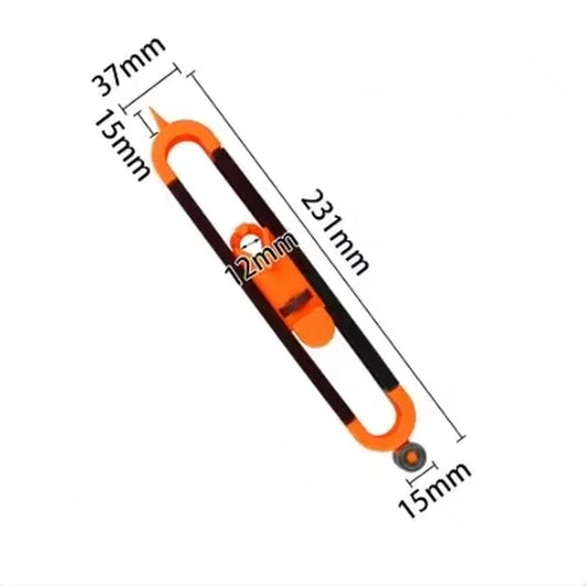 Adjustable Profile Gauge with Locking Mechanism - Precision Contour Tool for Woodworking & Irregular Shape Measurement
