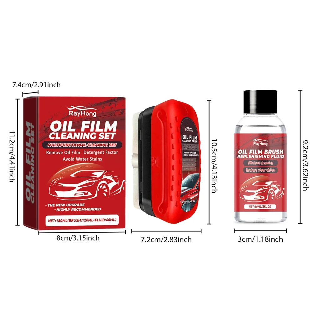 Glass Cleaning Board Universal Glass Cleaning Wipe Board Cleaning Glass Brush for Car Windshield Oil Film Cleaner Glass Coating