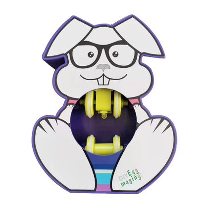 Easter Egg Decorating Kit Diy Graffiti Electric Rotating Machine with Rabbit Egg Painting Machine Lights Music Painter