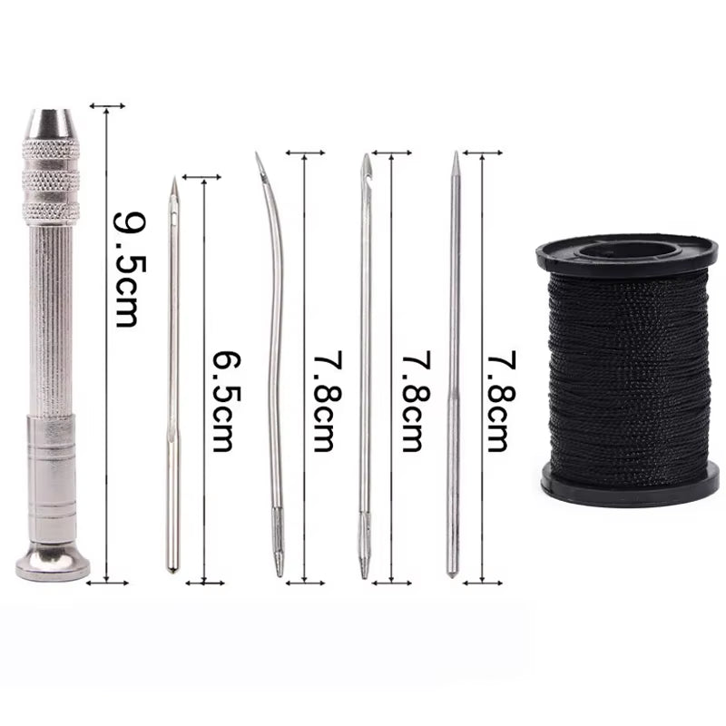 Leather Sewing Awl Set Replaceable Multifunctional Shoes Repair Tool Kit Punch Stitching Needles DIY Sewing Leathercraft